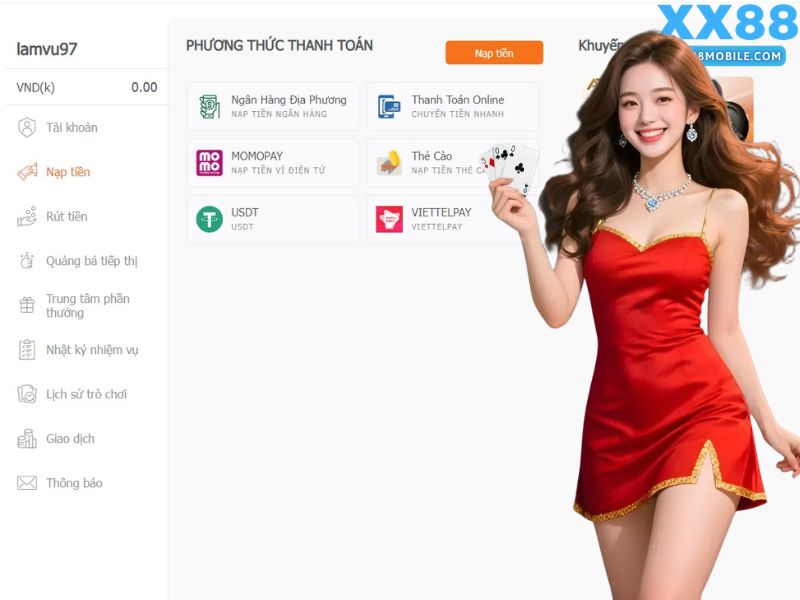 Giải đáp thắc mắc về giao dịch nạp và rút tiền XX88