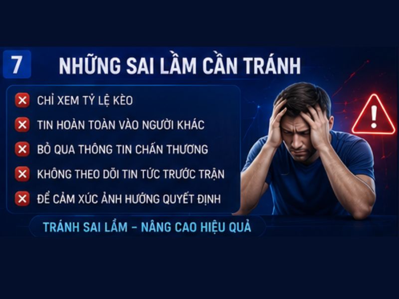 Những Sai Lầm Khi Soi Kèo Bóng Đá