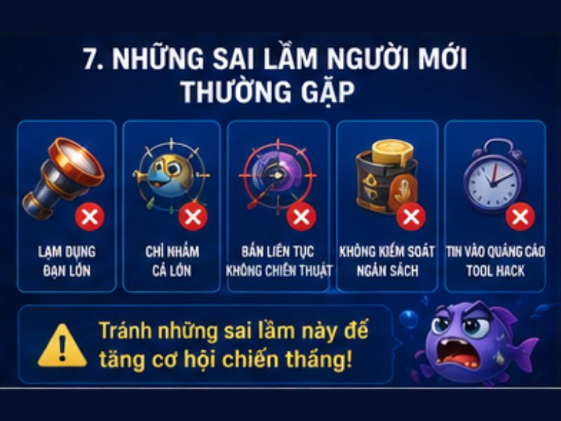 Những Sai Lầm Người Mới Thường Gặp